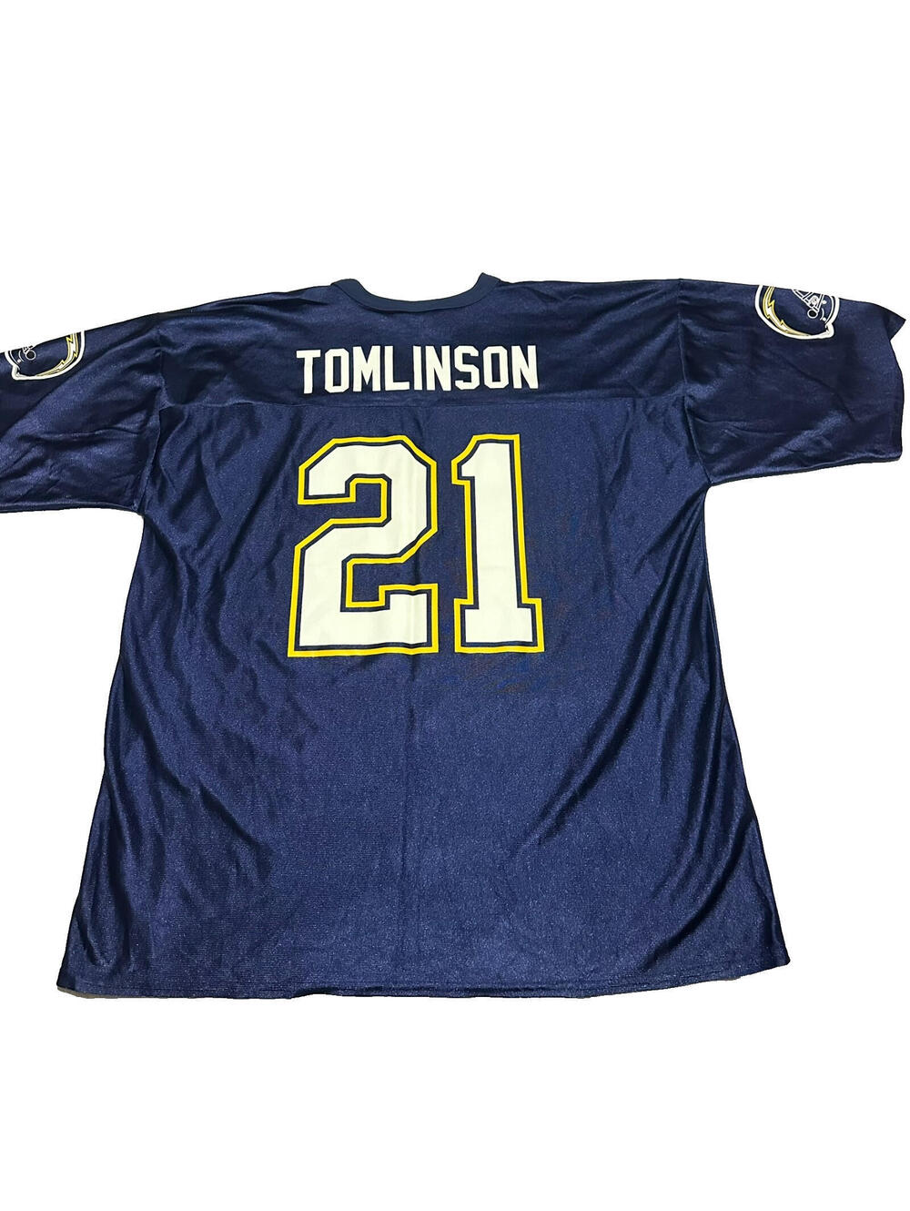 NFL Players San Diego Chargers Jersey #21 Tomlinson XL Print Los Angeles Blue